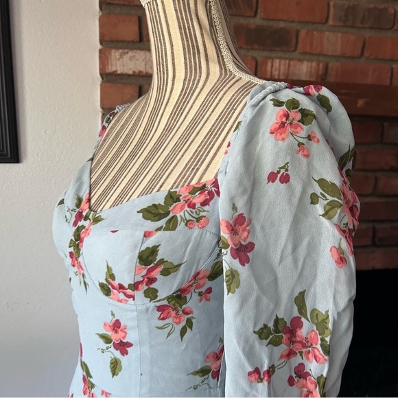 Reformation Shelby Floral Midi Dress in Giulia Sz 0 - Picture 7 of 11